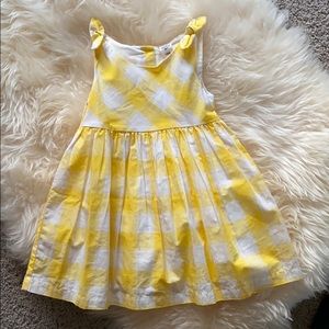 Yellow/white checkered Dress
